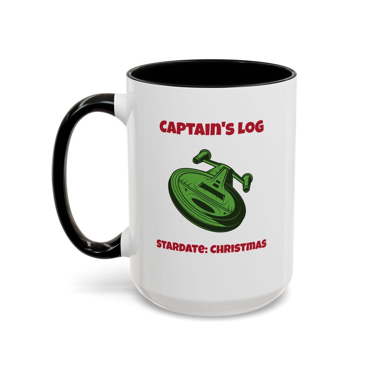 Stardate Christmas Funny SciFi Christmas Accent Mug-welovescifi.net