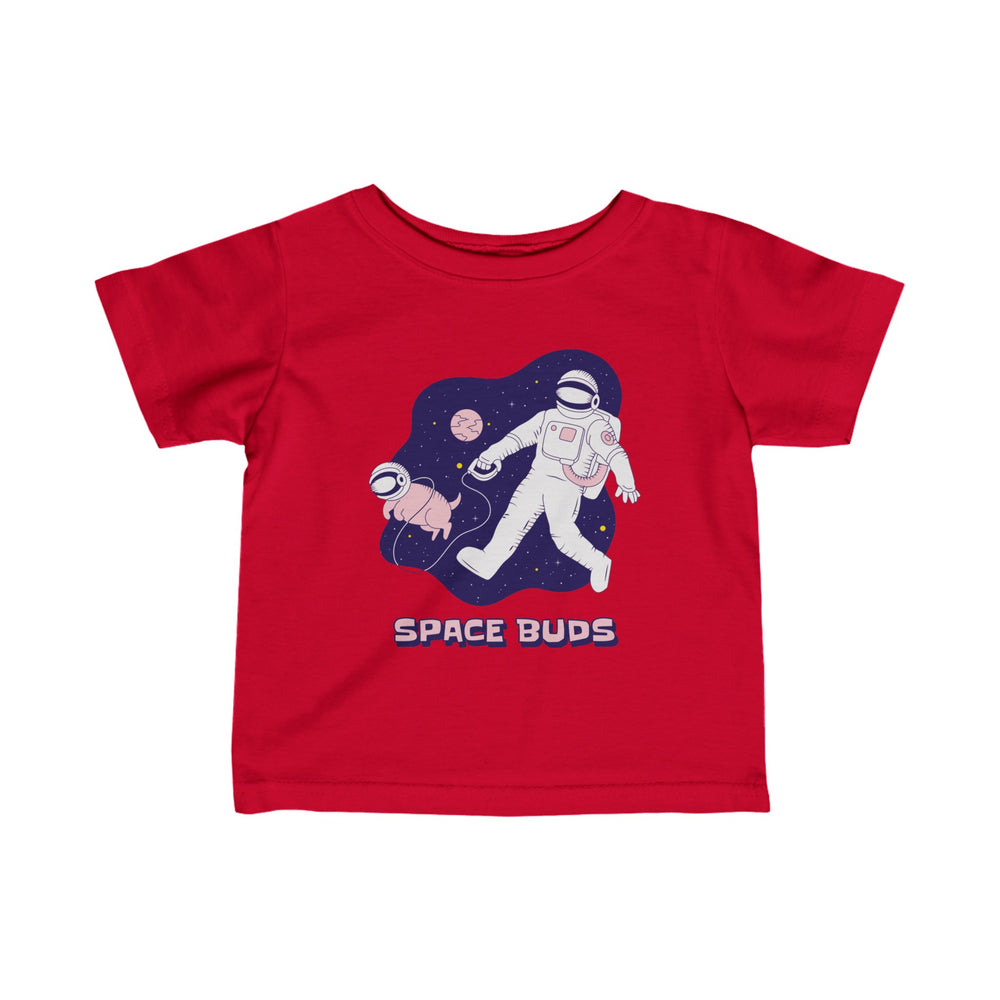 Space Buds Dog Astronaut Tee - Infant Fine Jersey