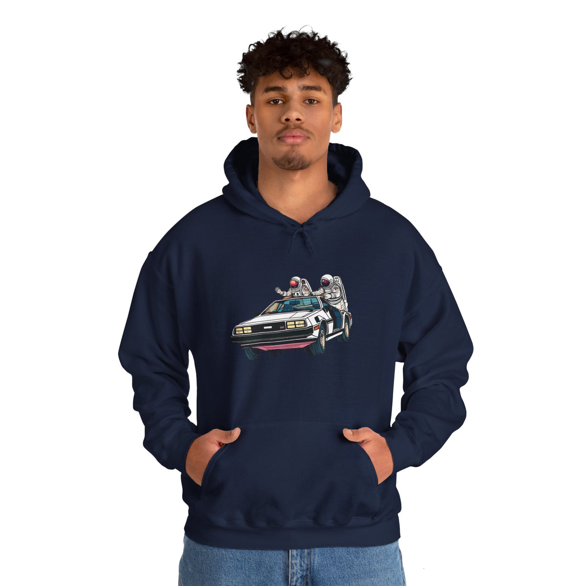 Delorean Party Astronaut Sci-Fi Hoodie-welovescifi.net