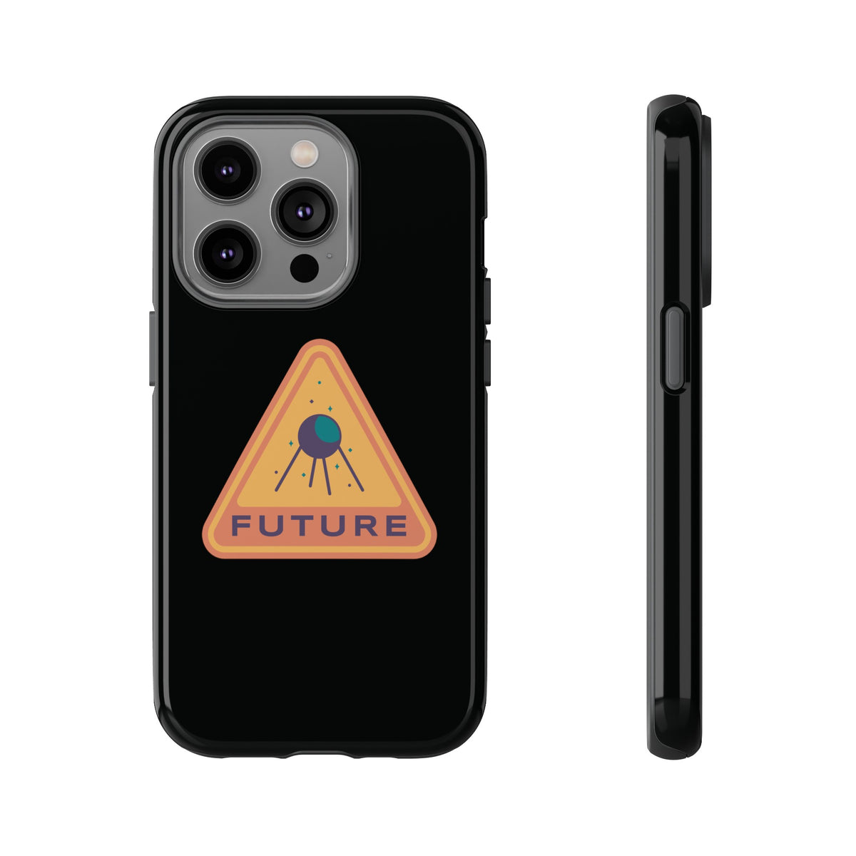 Future Retro Sign SciFi Tough iPhone Mobile Case-welovescifi