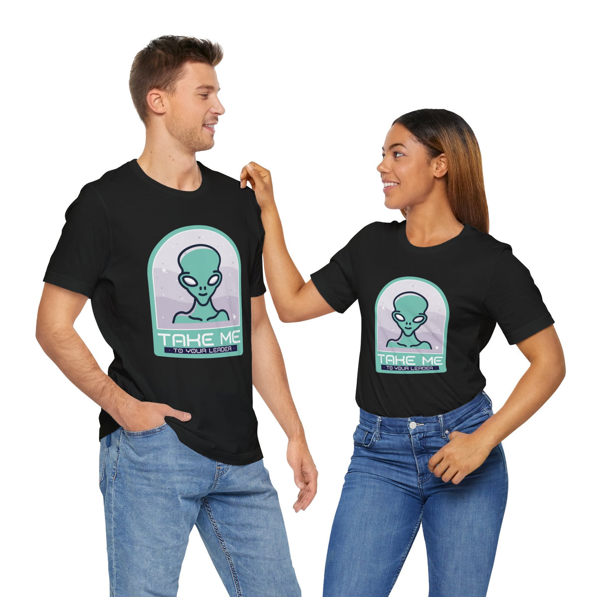 sci-fi UFO t-shirt-Take Me to Your Leader UFO SciFi T-Shirt