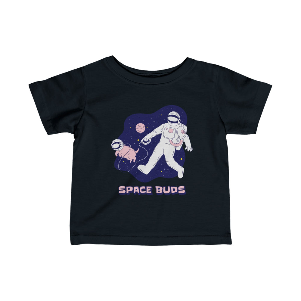 Space Buds Dog Astronaut Tee - Infant Fine Jersey