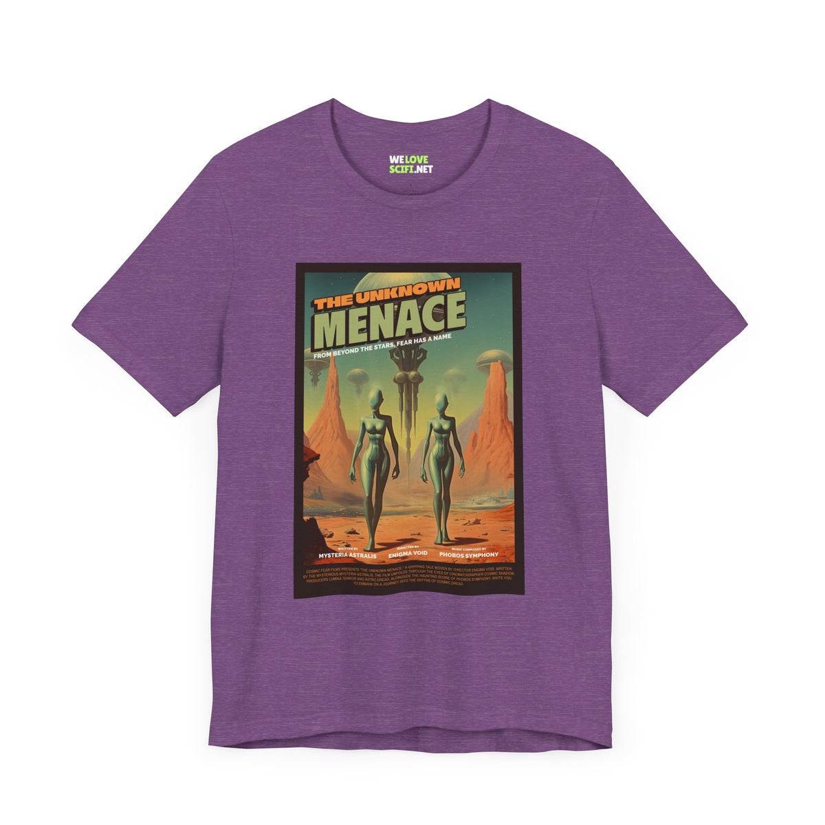 The Unknown Menace Retro Sci-Fi T-Shirt-welovescifi.net