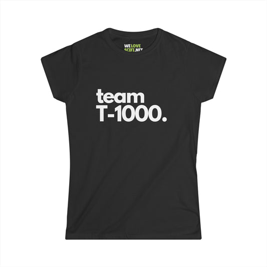 Team T-1000 Supervillain Sci-Fi Woman's Tee WeLoveSciFi.net