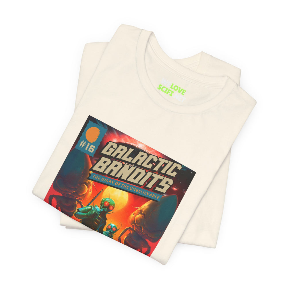 Galactic Bandits Retro Sci-Fi T-Shirt-welovescifi.net