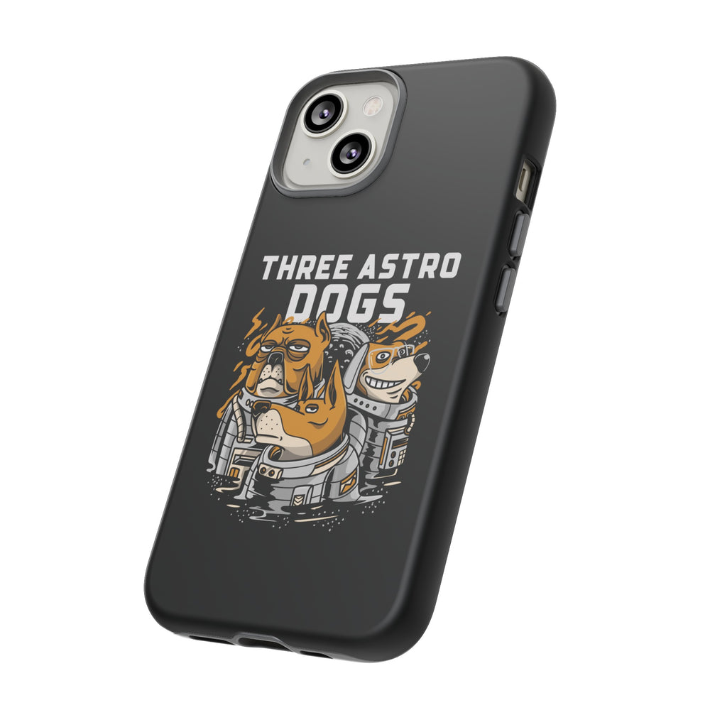 Three Astro Dogs Funny Sci-Fi Tough iPhone Mobile Cases-welovescifi.net