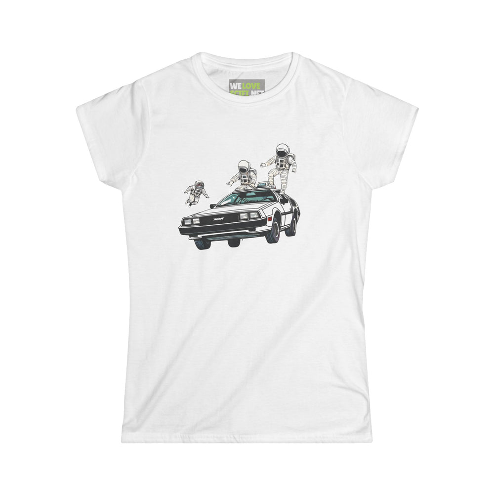 Party in a Delorean Astronaut Woman's Tee WeLoveSciFi.net