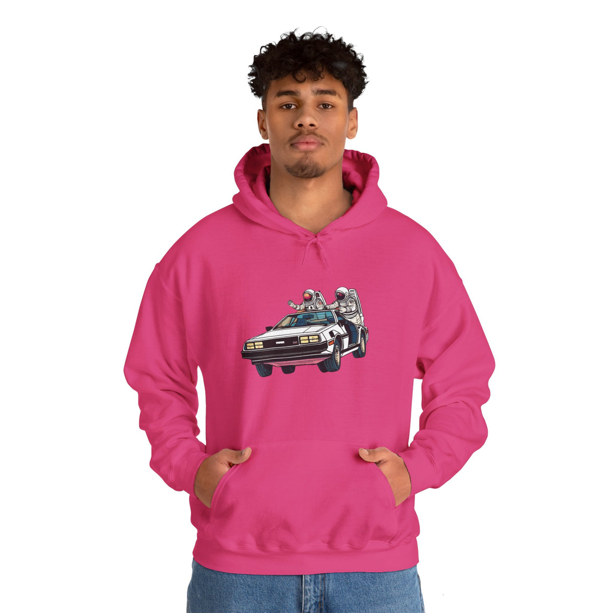 Delorean Party Astronaut Sci-Fi Hoodie-welovescifi.net