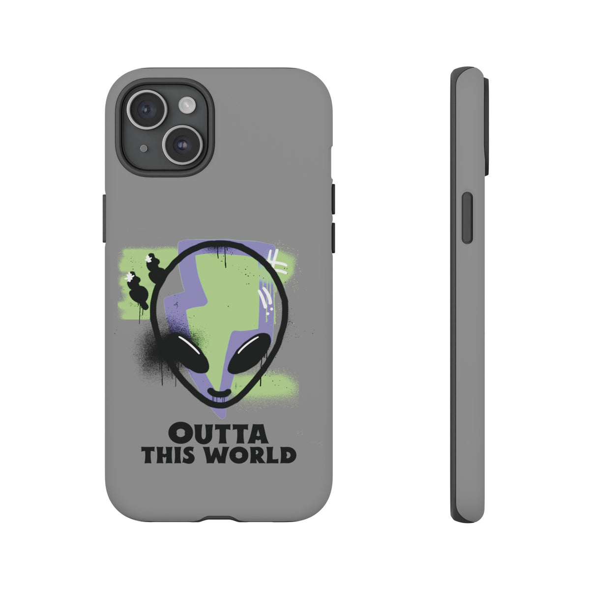 UFO iPhone Case Outta This World Sci-Fi Tough Mobile Cases