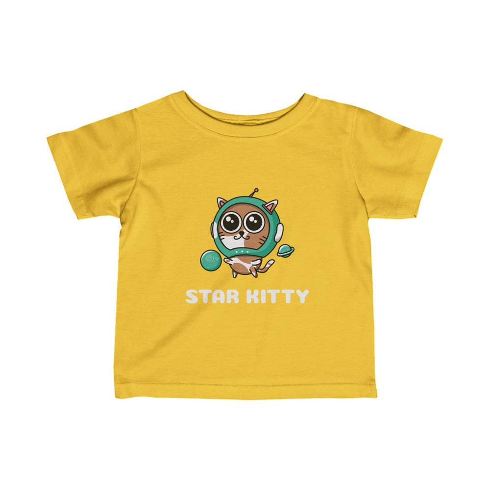 Star Kitty Infant Tee Funny Cat Astronaut Fine Jersey Shirt