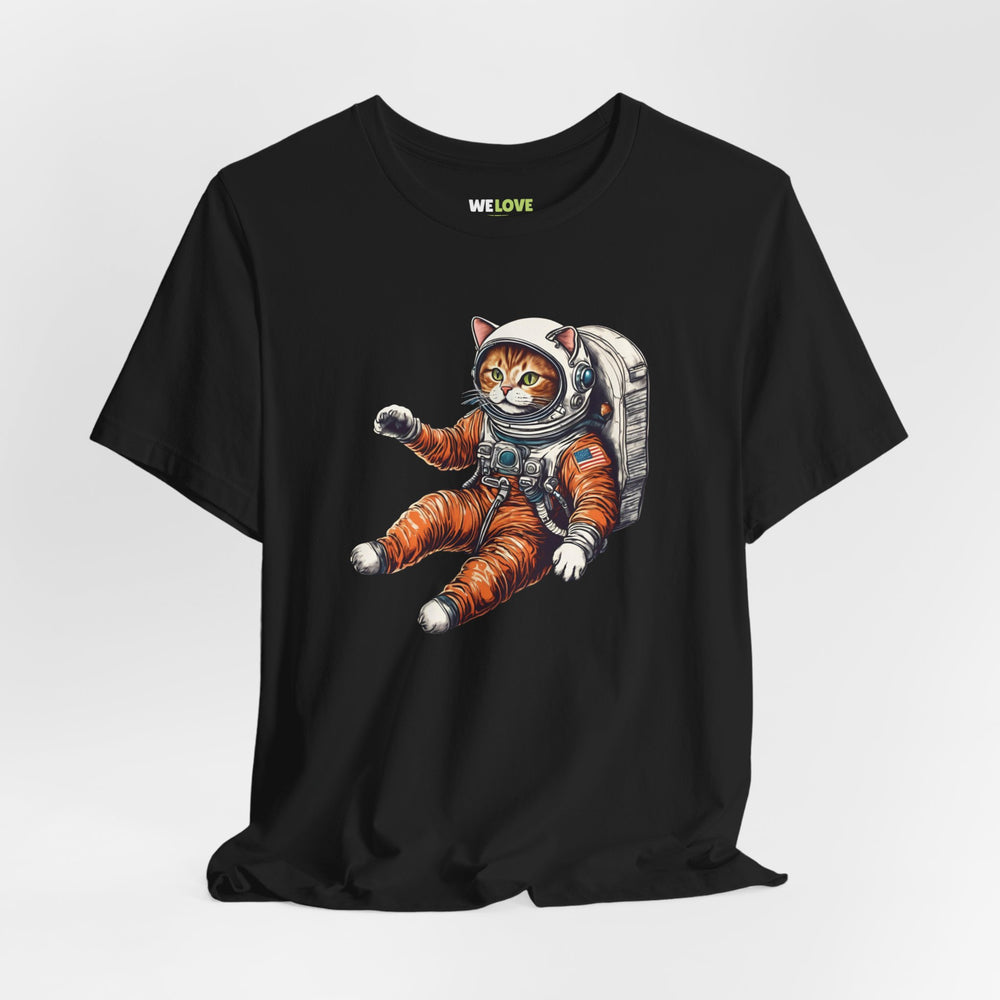 Spacecat Astronaut Sci-Fi T-Shirt - Unique Sci-Fi Apparel