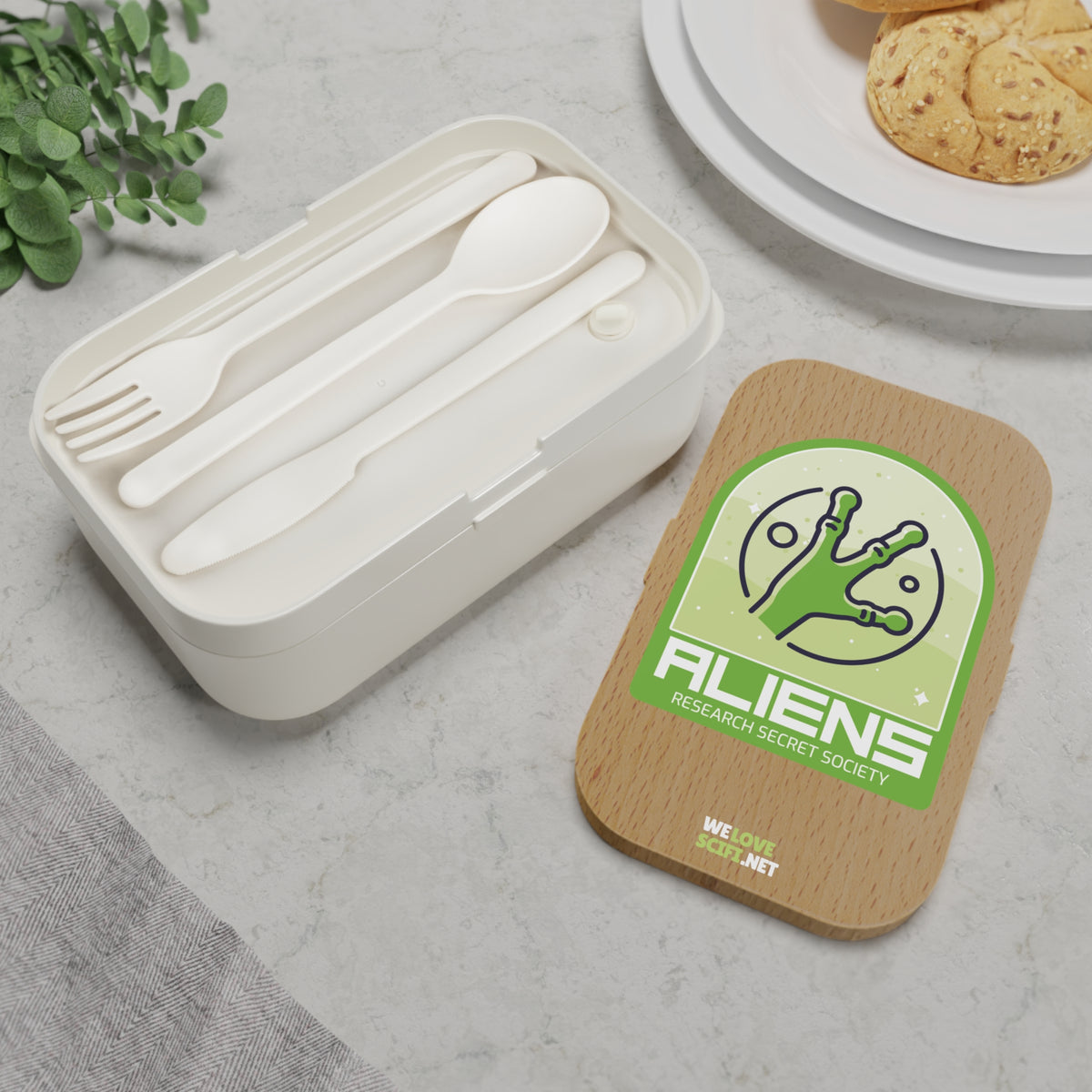 Aliens Research Secret Society Bento Lunch Box-welovescifi