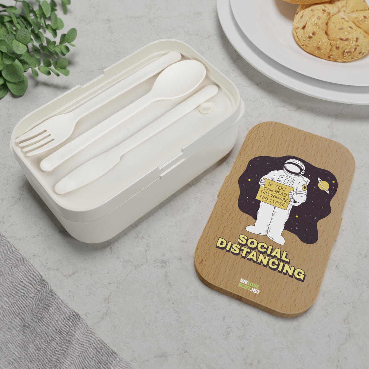 Funny Astronaut Lunch Box | Social Distancing Bento Box