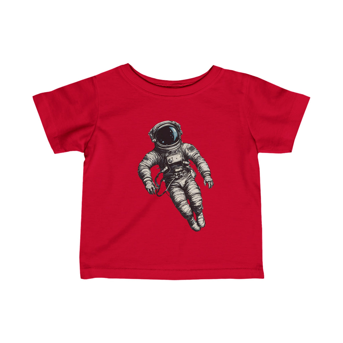 Floating Astronaut SpaceArt Infant Fine Jersey Teewelovescif