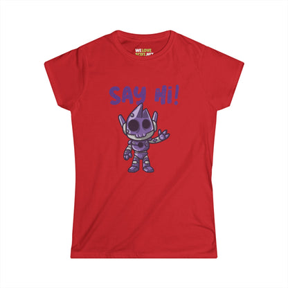 Funny Alien Woman's Tee - Say Hi with Humor | We Love Sci-Fi