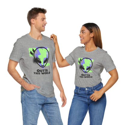 Outta This World UFO Sci-Fi T-Shirt - Unique Alien Apparel