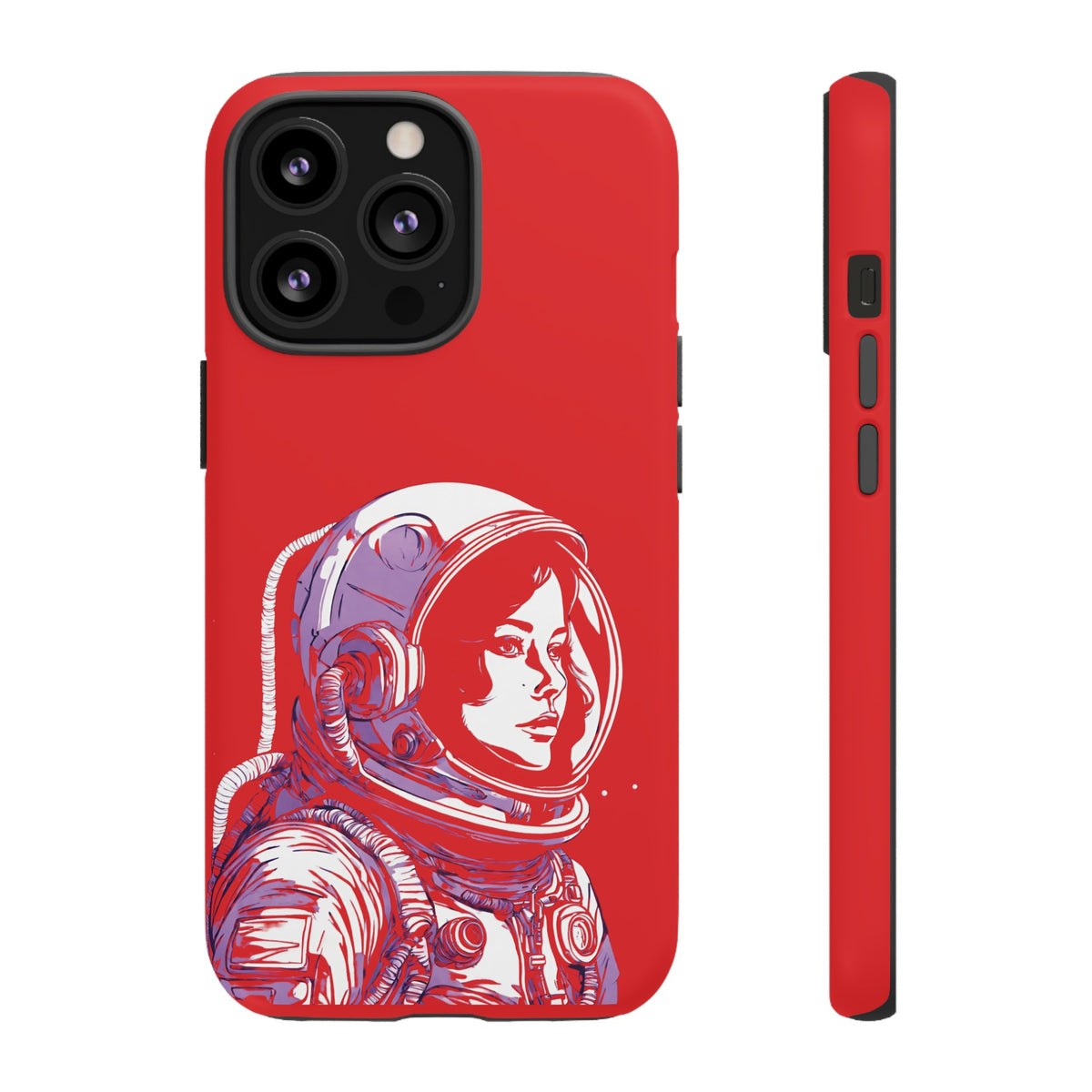 Duotone SpaceGirl SpaceArt Tough iPhone Mobile Cases