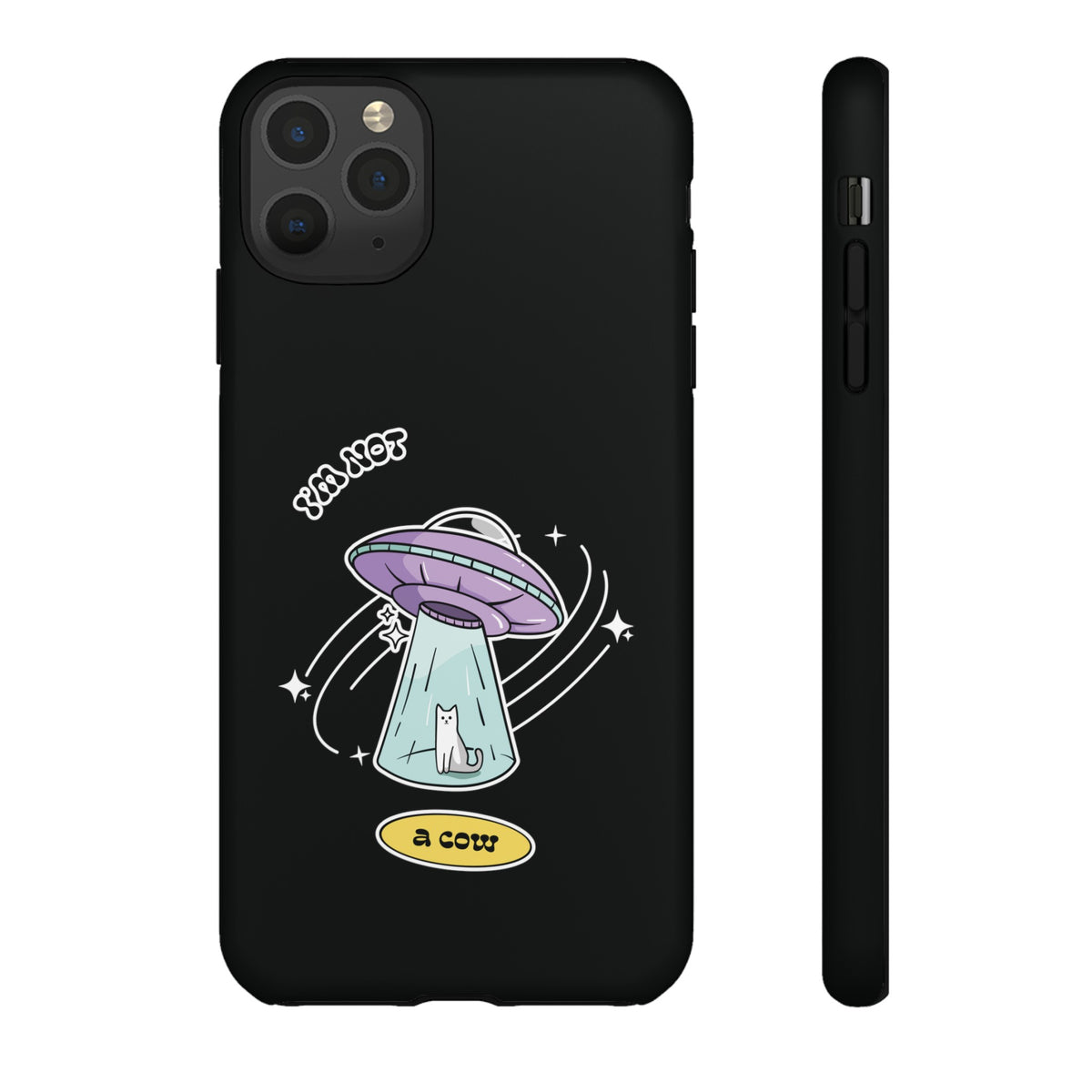 Funny Sci-Fi iPhone Cases | Not a Roswell Cow UFO Design