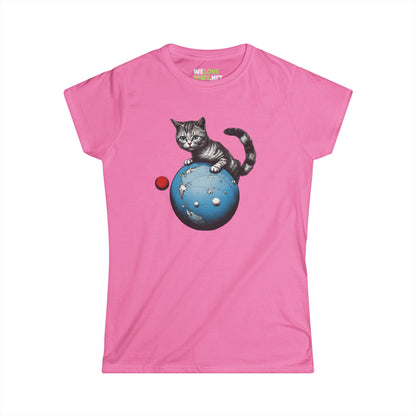 Space Player Cat 3 Woman's Tee - Sci-Fi Clothing