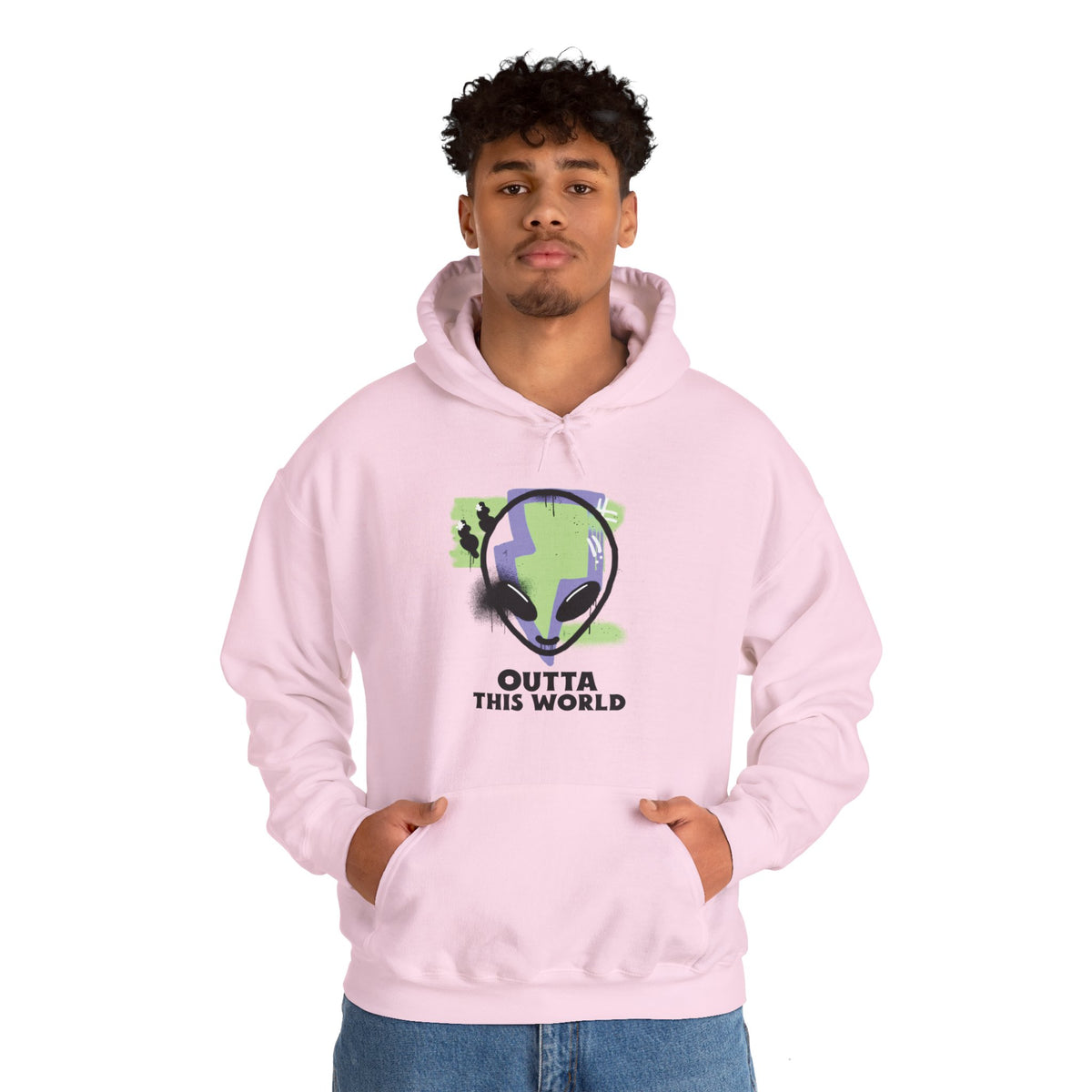 Grunge Alien Hoodie - Outta This World Style We Love Sci-Fi