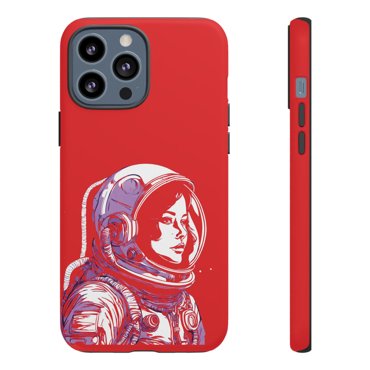 Duotone SpaceGirl SpaceArt Tough iPhone Mobile Cases