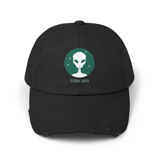 Team UFO Alien Cap Unisex Sci-Fi Distressed Hat WeLoveSciFi