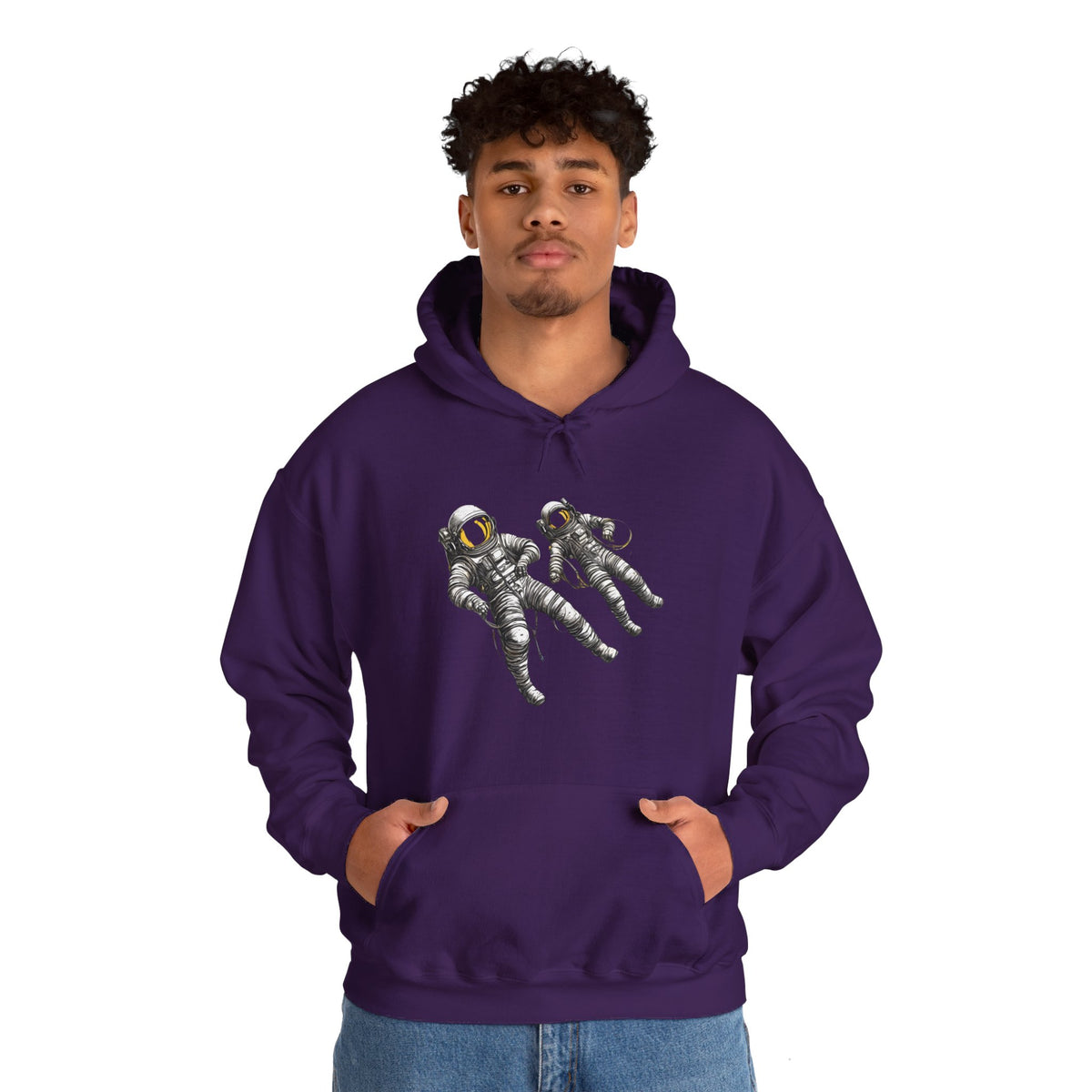 Astronauts Floating Sci-Fi Hoodie-welovescifi.net