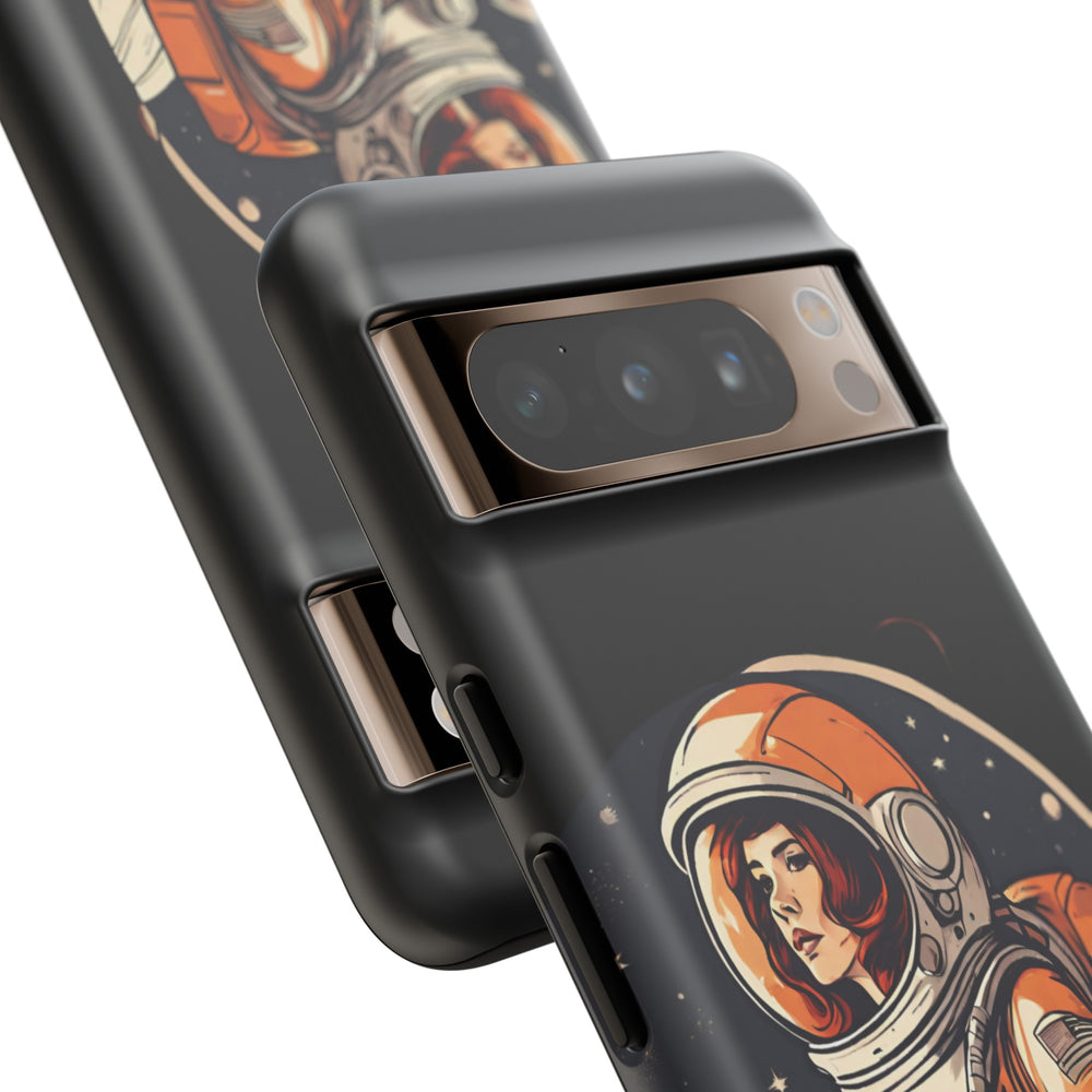 Spacegirl Astronaut Tough Google Pixel Mobile Cases