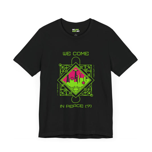 We Come In Peace(?) UFOs Sci-Fi T-Shirt-welovescifi.net