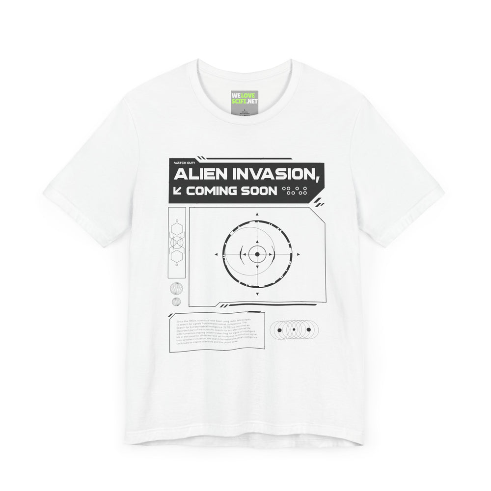 Alien Invasion Coming Soon Sci-Fi T-Shirt-welovescifi.net