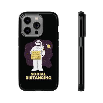 Social Distancing Astronaut iPhone Cases