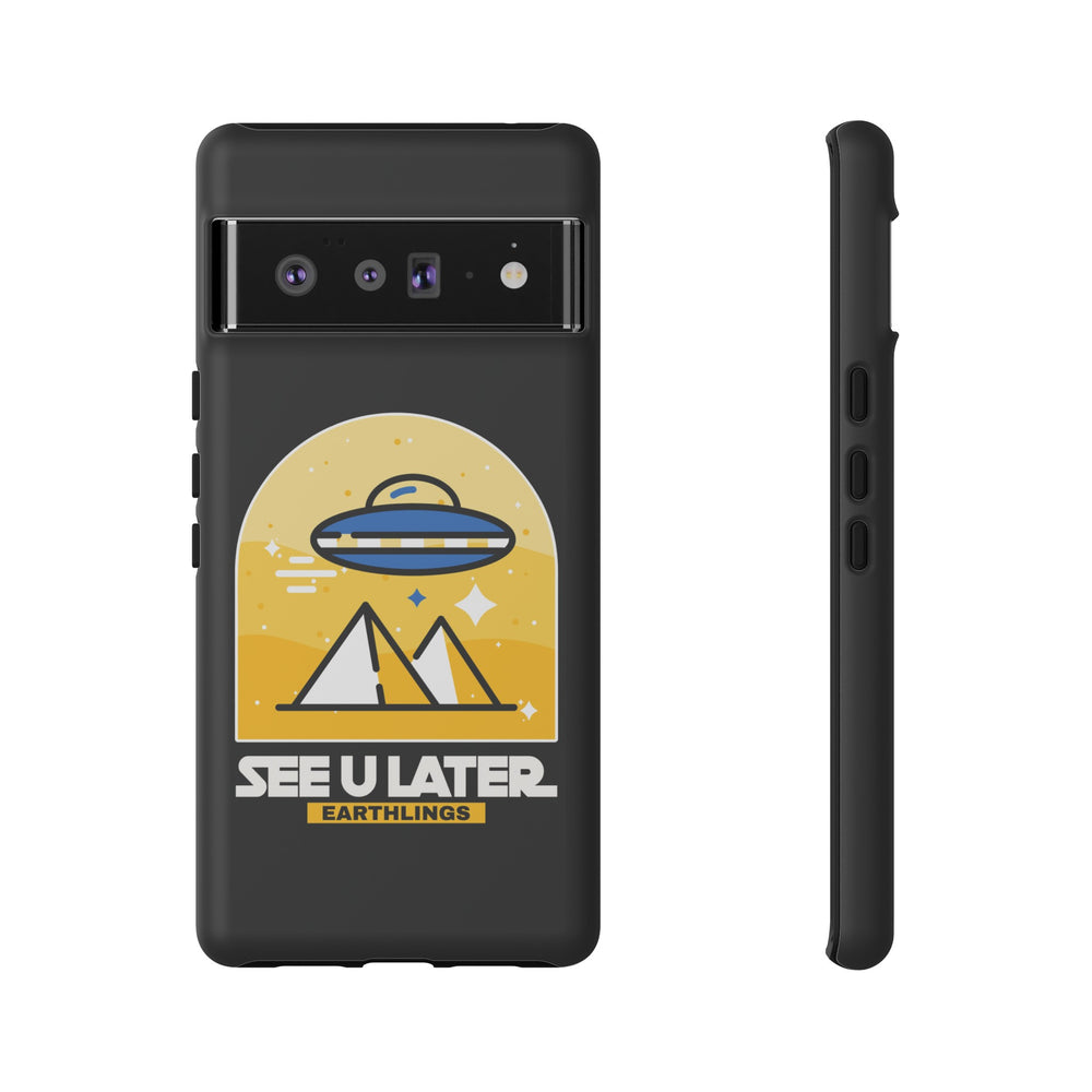 UFO Sci-Fi Google Pixel Cases - See You Later Earthlings