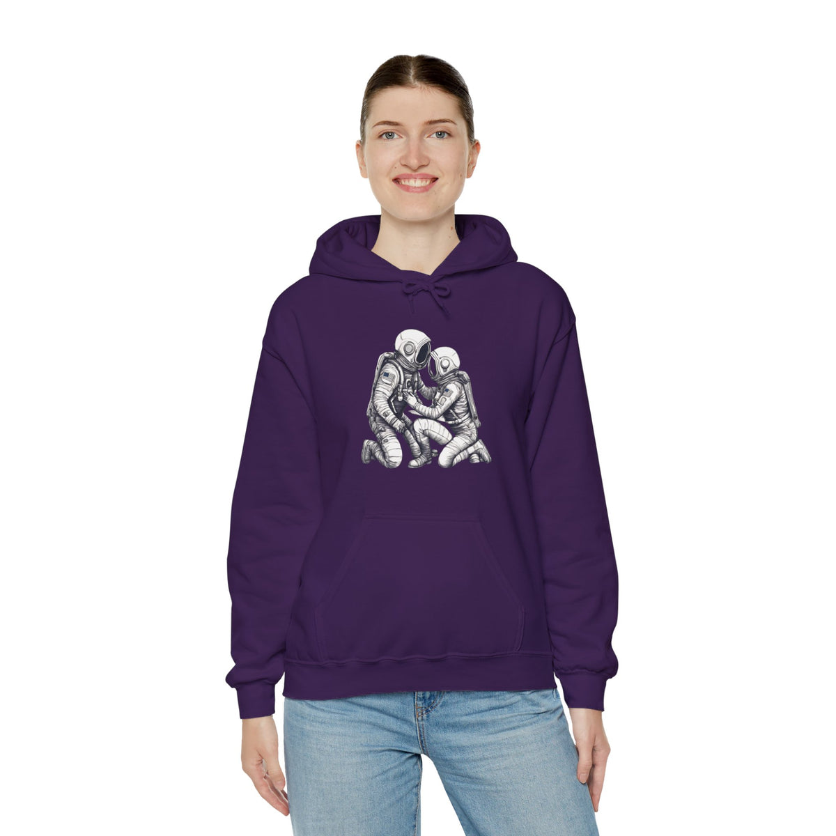 astronut space art hoodie