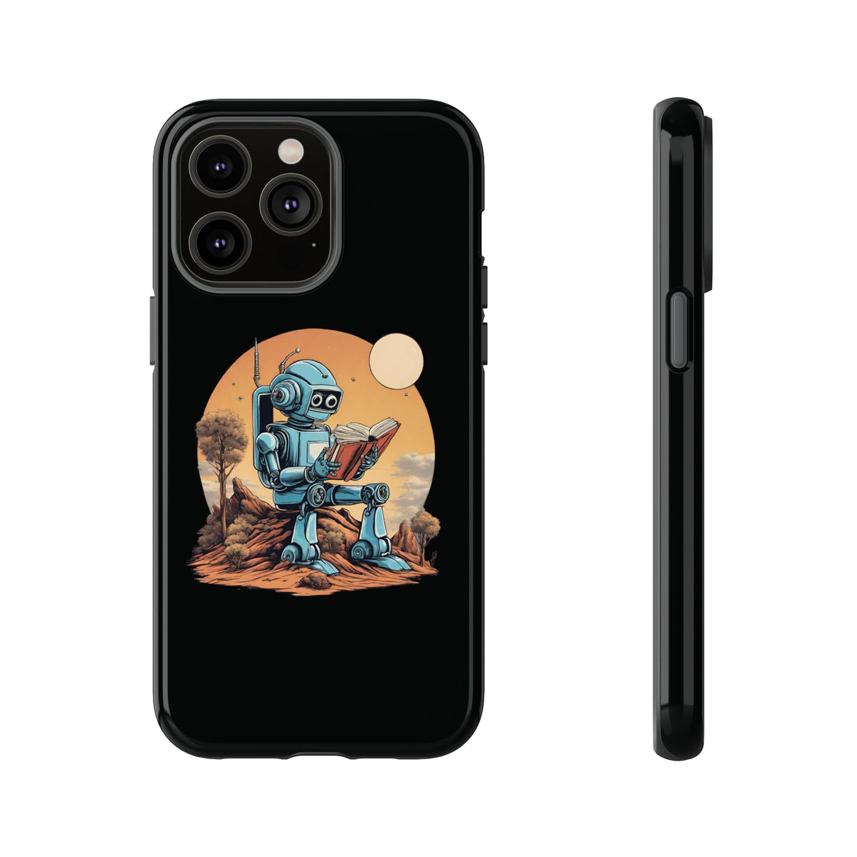 Humans Robot SpaceArt iPhone Cases - Tough Mobile Protection