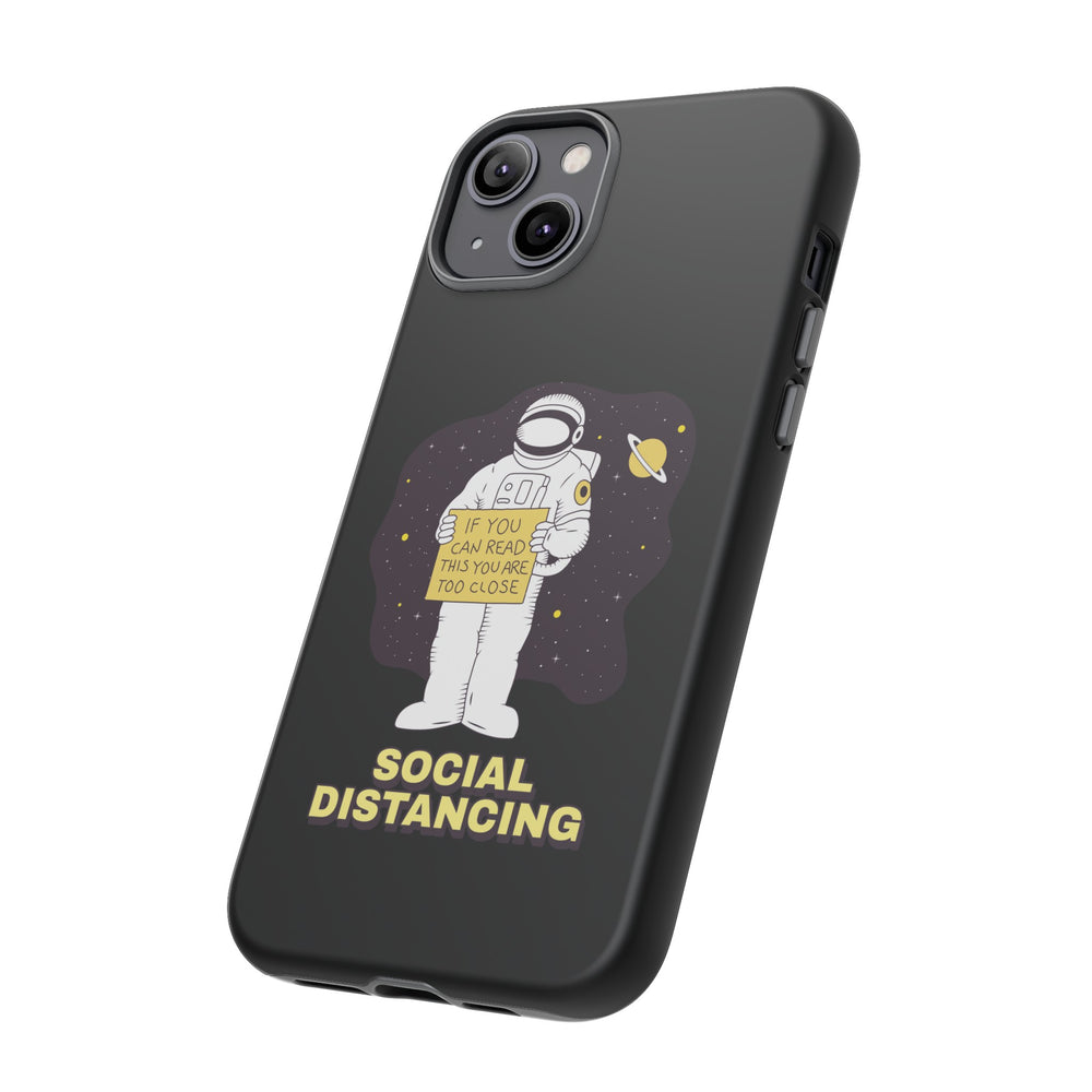 Social Distancing Astronaut iPhone Cases