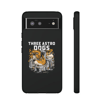 Three Astro Dogs Funny Sci-Fi Tough Google Pixel Mobile Cases-welovescifi.net