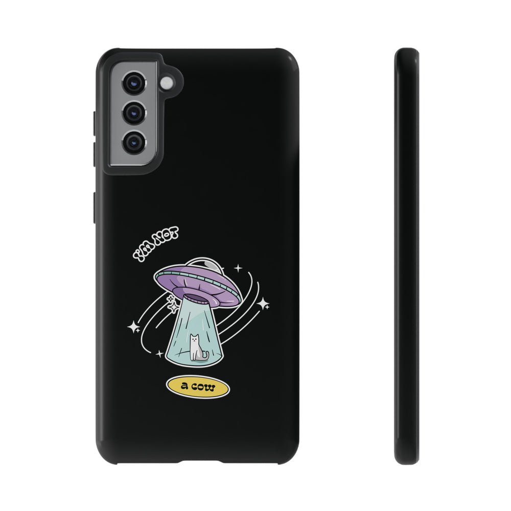 Sci-Fi UFO Samsung Galaxy Mobile Cases - Funny Roswell Cow