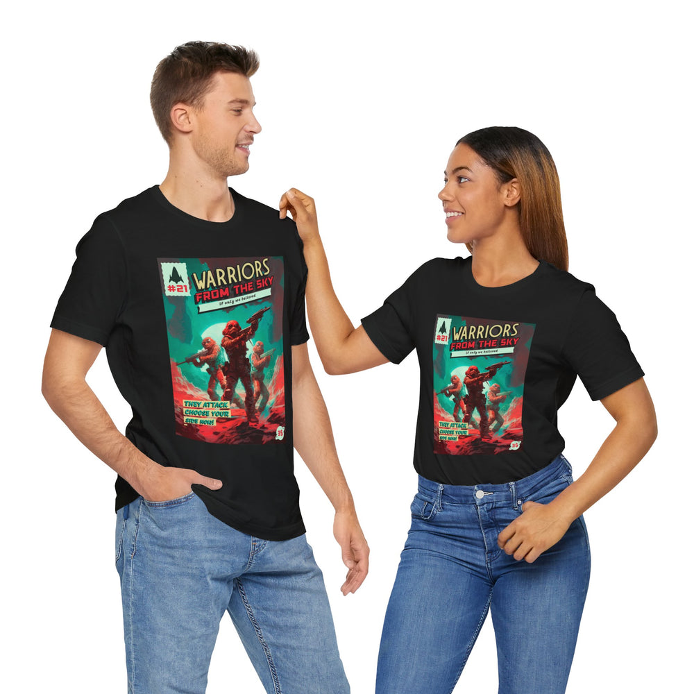 Warriors From The Sky Retro Sci-Fi T-Shirt-welovescifi.net