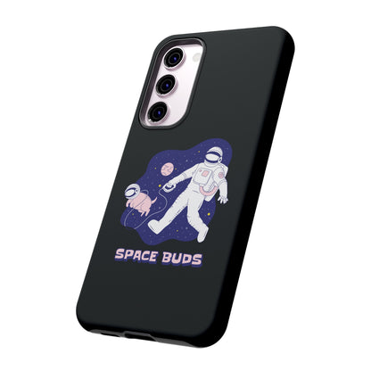 Space Buds Samsung Galaxy Cases Astronaut Dog SciFi Design