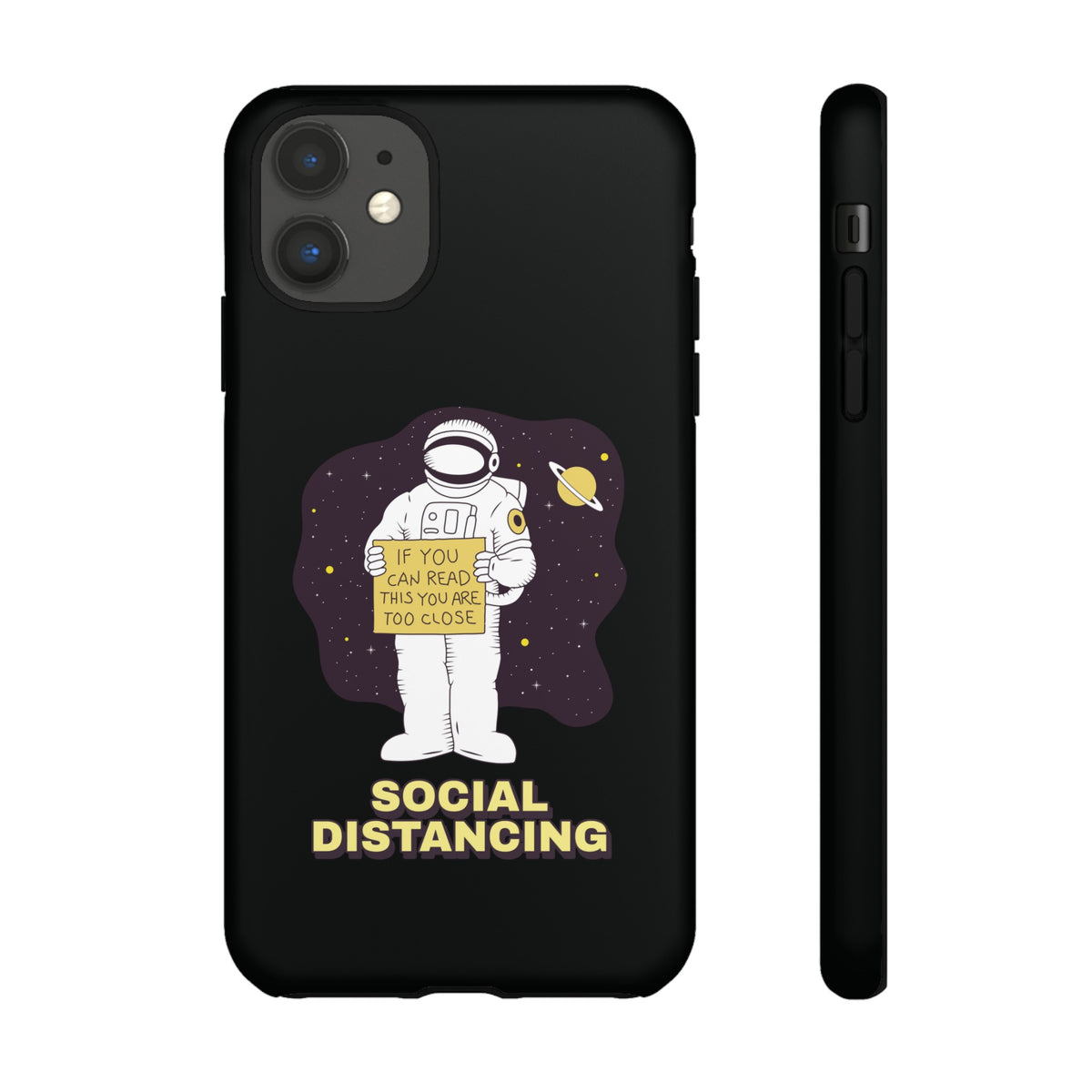 Social Distancing Astronaut iPhone Cases