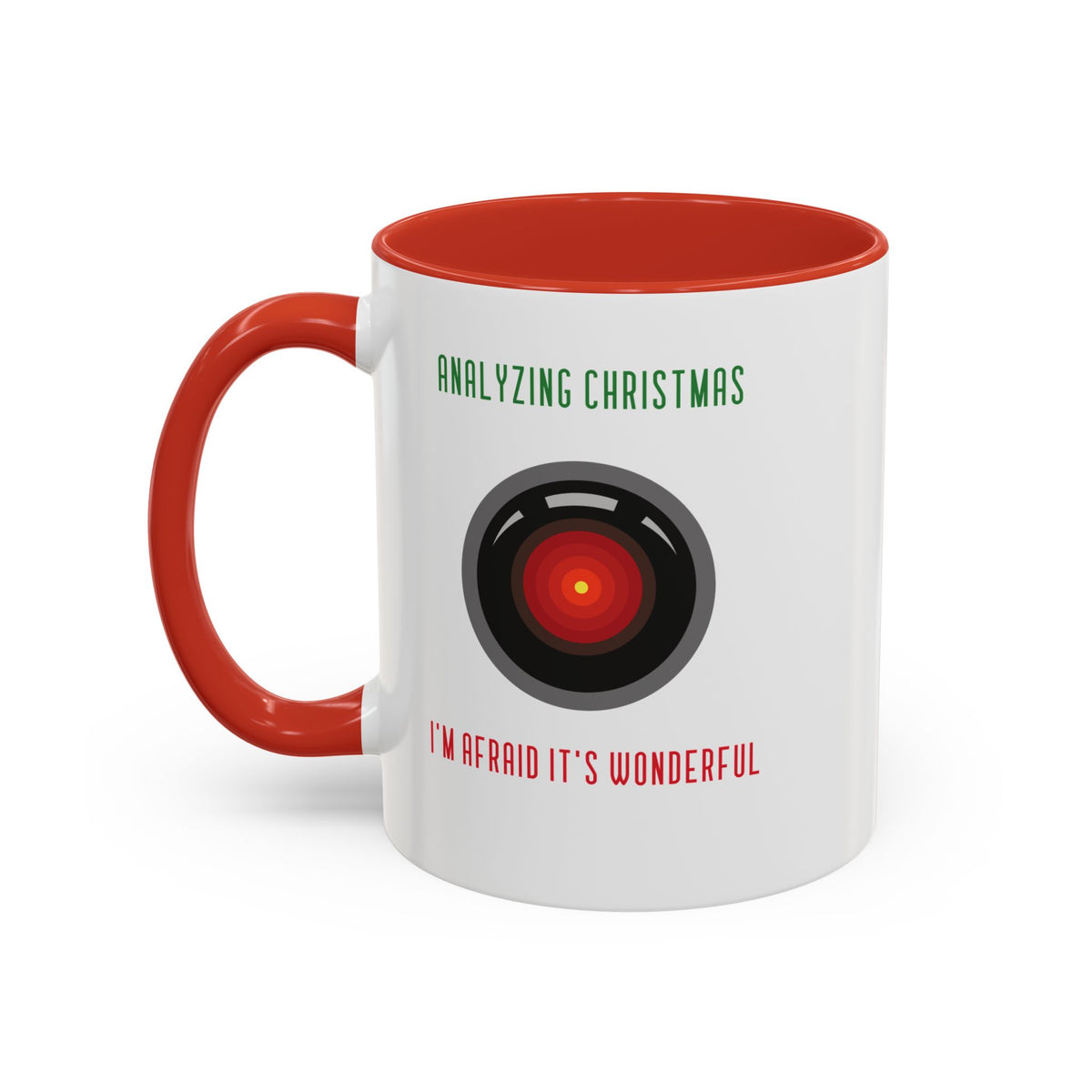 Analysing Christmas Funny HAL9000 Christmas Accent Mug-welovescifi.net