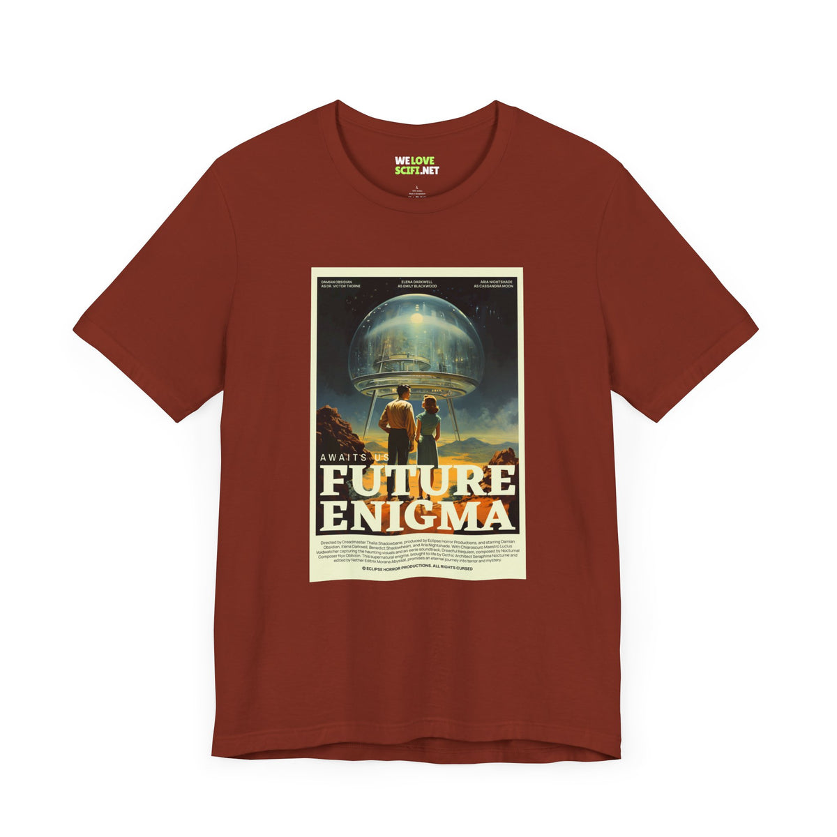 Future Enigma Retro SciFi T-Shirt-welovescifi.net