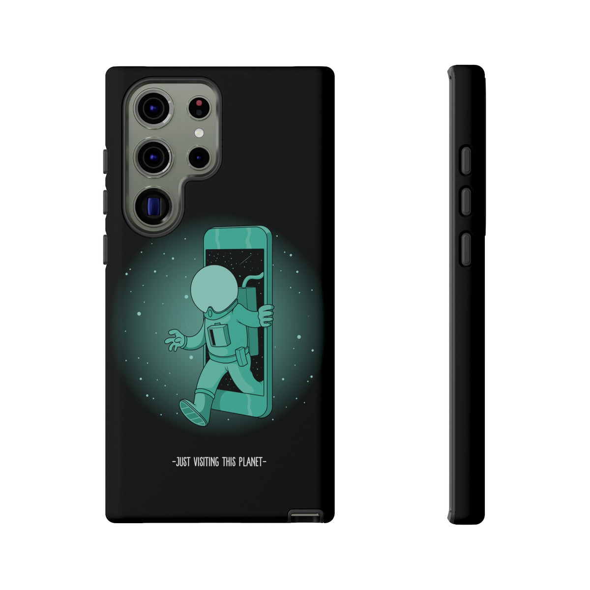 Funny Astronaut Mobile Cases - Just Visiting This Planet