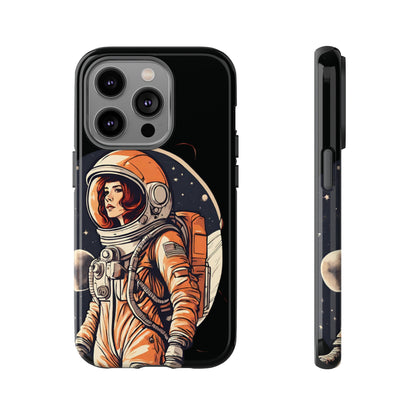 Spacegirl Astronaut Tough iPhone Mobile Cases WeLoveSciFi