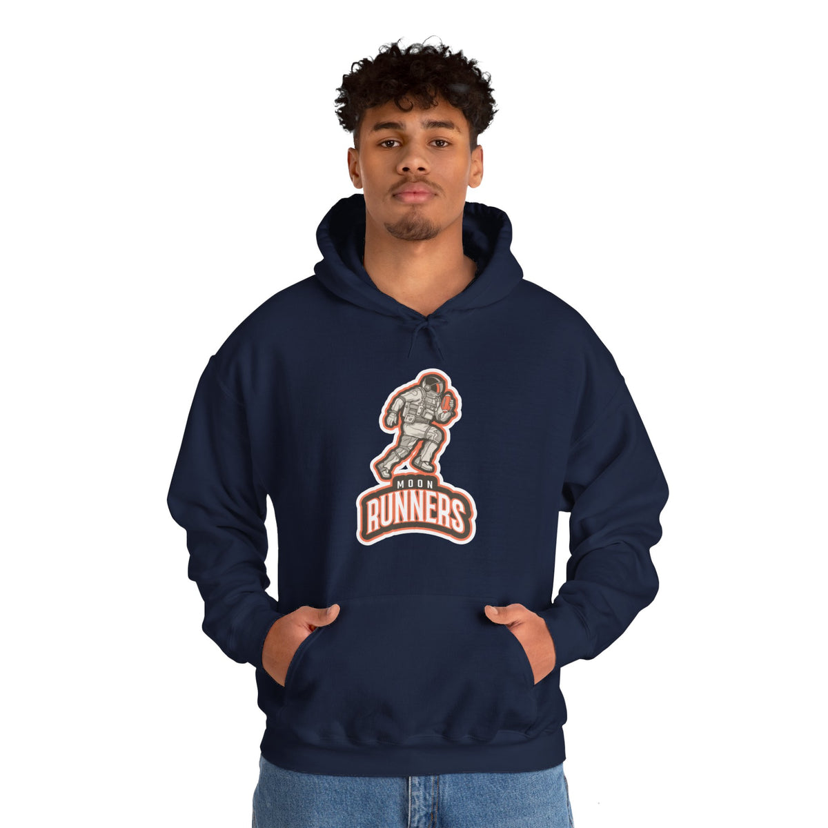 Retro Astronaut Hoodie - Moon Runners Sci-Fi Apparel