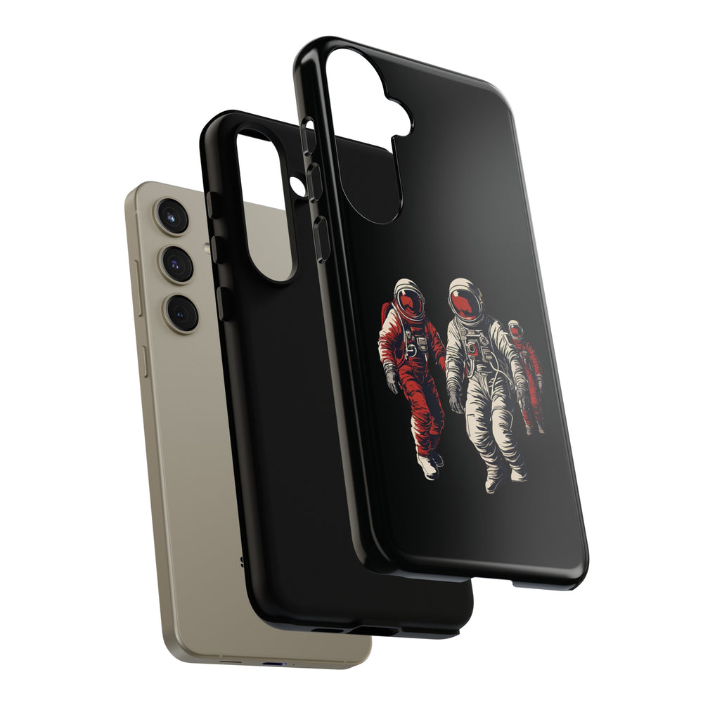 Astronauts In Red SpaceArt Tough Samsung Galaxy Mobile Cases