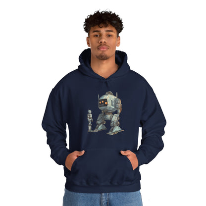 Let's Be Friends Robot Space Hoodie - Sci-Fi Art WeLoveSciFi