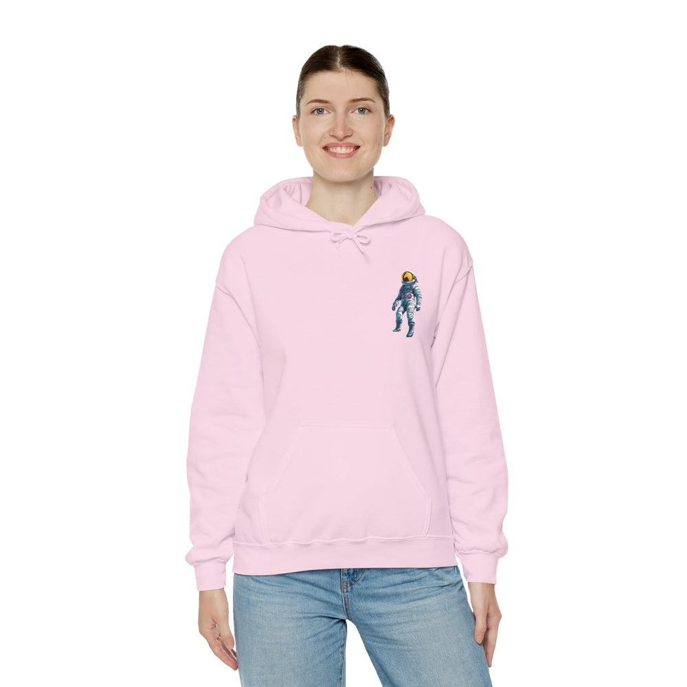 Jump Astronaut Space Art Hoodie - Sci-Fi Adventure Apparel