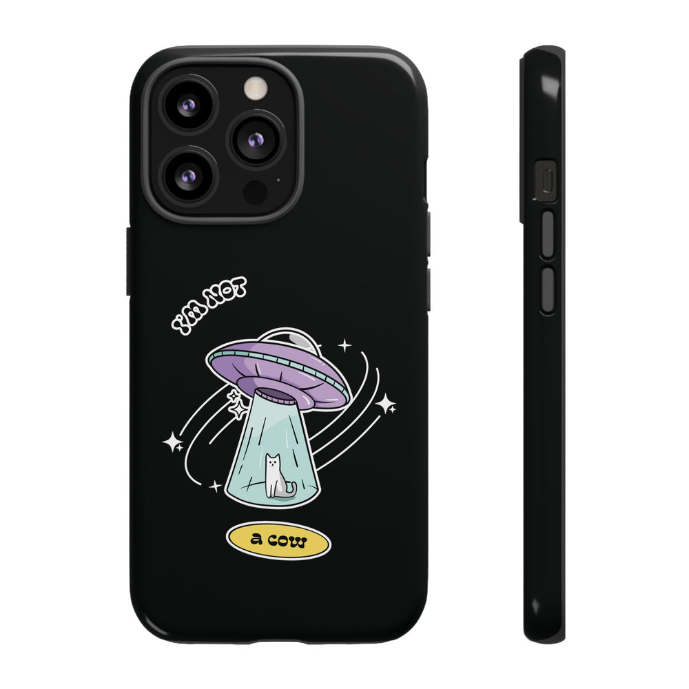 Funny Sci-Fi iPhone Cases | Not a Roswell Cow UFO Design