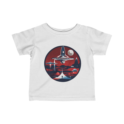 Liftoff Retro Infant SciFi Tee Fine Jersey SciFi Infant Tee